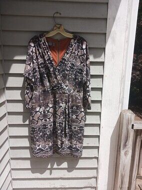 Muse Leopard Print Jersey Dress, Size 16